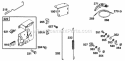 Controls Diagram and Parts List for  Briggs and Stratton Engine